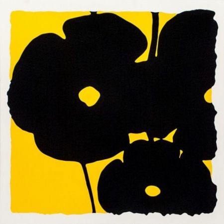 シルクスクリーン Sultan - Reversal Poppies-Yellow
