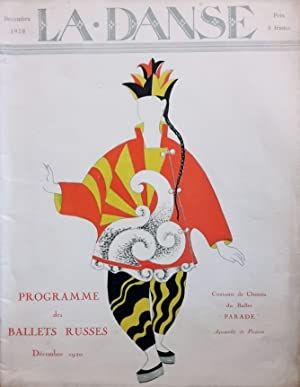 挿絵入り本 Picasso - Revue LA DANSE. Programme des Ballets Russes.
