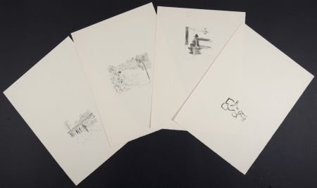 リトグラフ Marquet - Rhapsodie Parisienne, 1950 - Suite of 19 lithographs