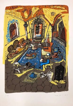 シルクスクリーン Mariscal - Riad