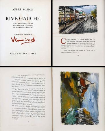 挿絵入り本 Vlaminck - RIVE GAUCHE. 15 compositions gravées et coloriées (1951)