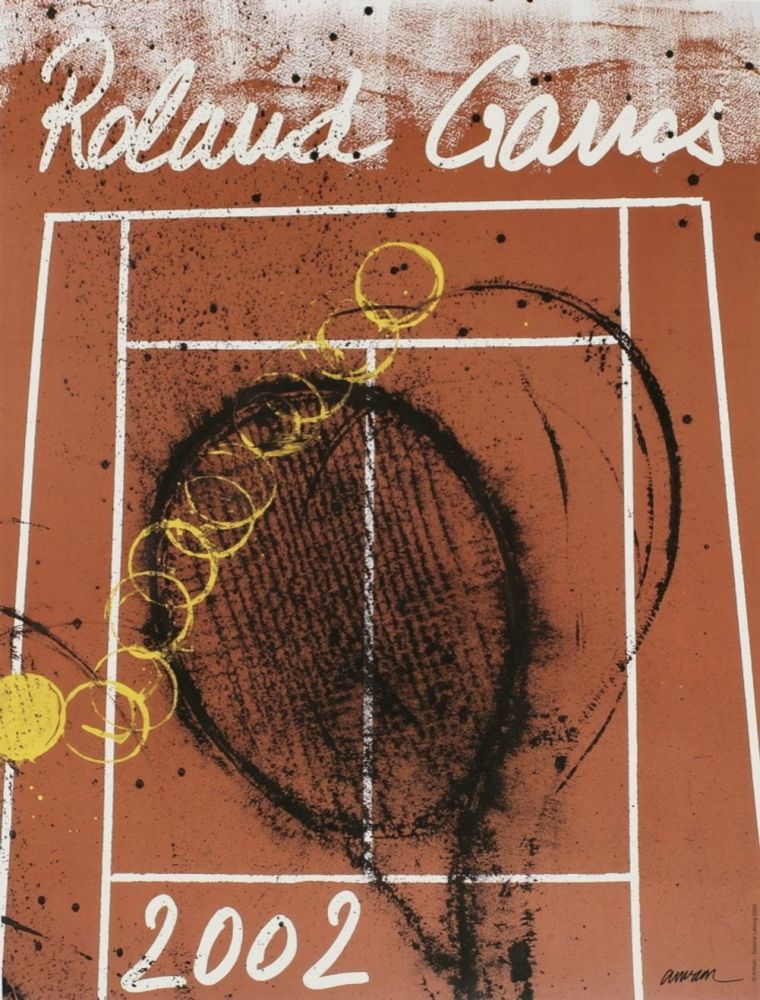 掲示 Arman - Roland-Garros Official Poster