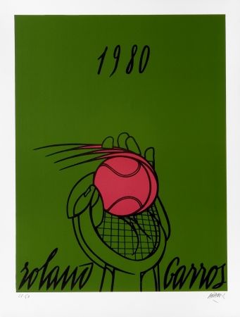 リトグラフ Adami - Roland Garros Vert