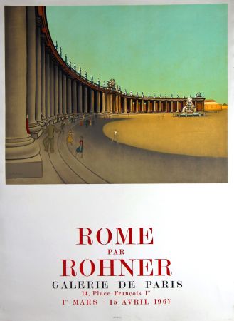 リトグラフ Rohner - Rome  Galerie de Paris