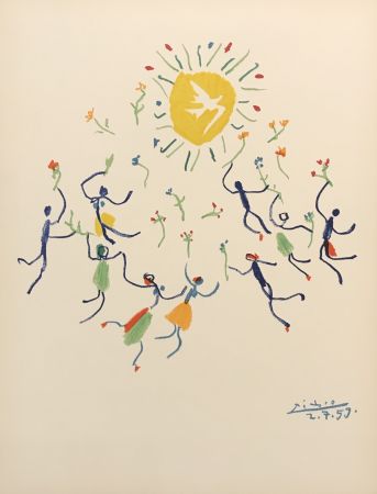 リトグラフ Picasso - Ronde de la jeunesse (Youth Circle)