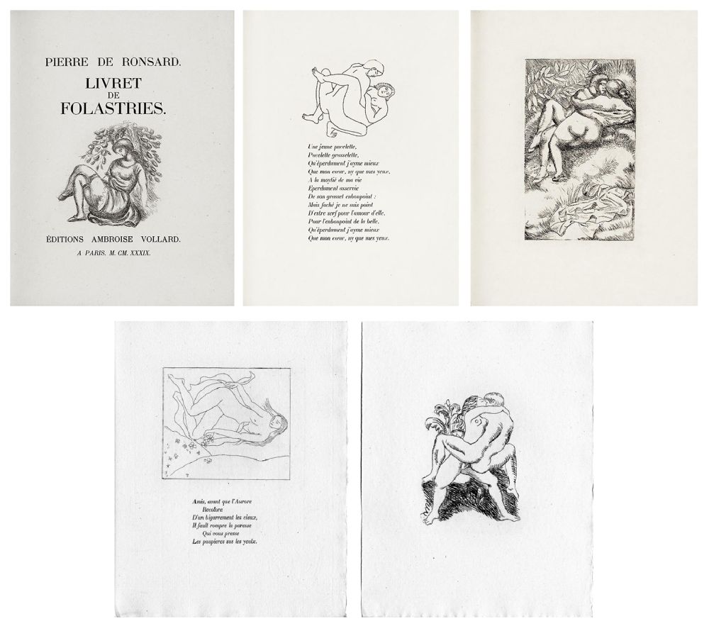 挿絵入り本 Maillol - Ronsard : LIVRET DE FOLASTRIES. 43 gravures originales (1939)