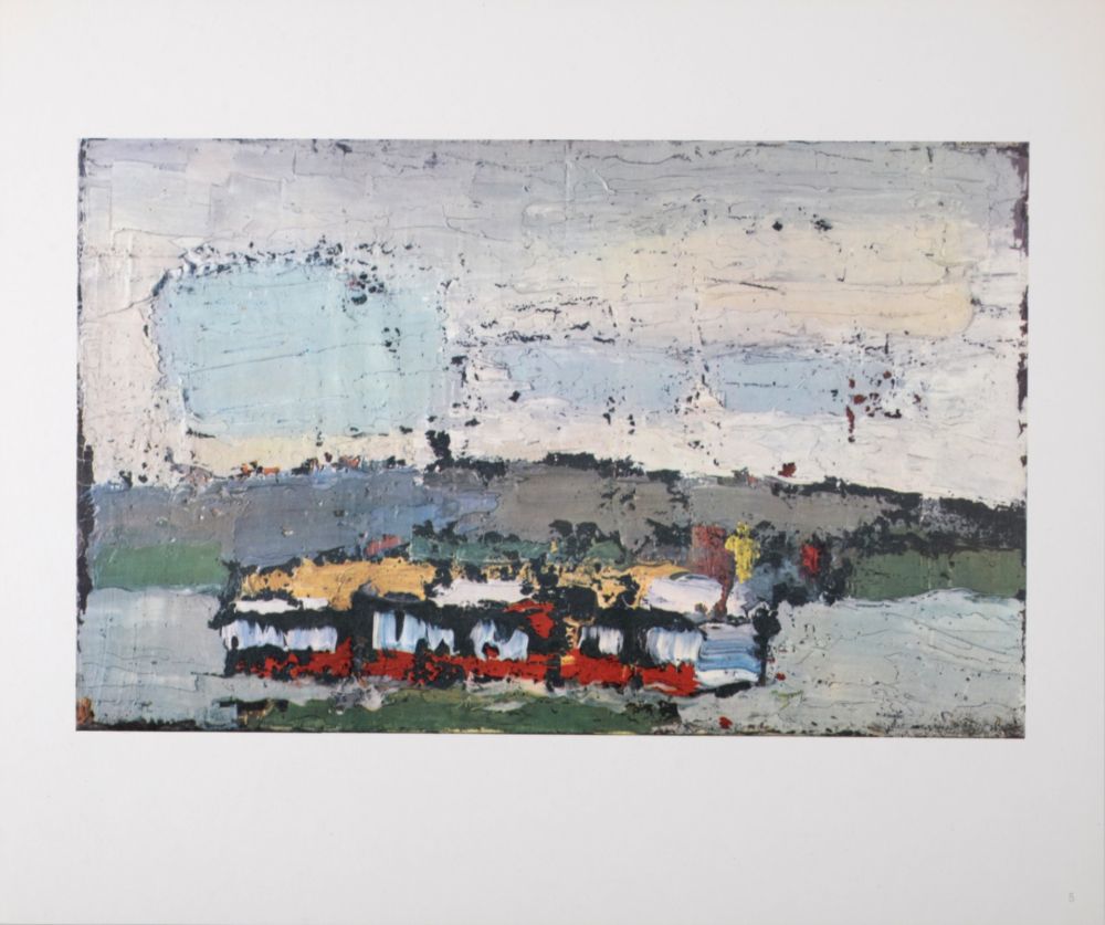 オフセット De Stael - Rosny, bateau sur la Seine, 1960.