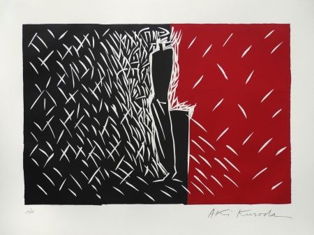 リノリウム彫版 Kuroda - Rouge et noir