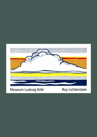 シルクスクリーン Lichtenstein - Roy Lichtenstein: 'Cloud and Sea' 1989 Offset-serigraph
