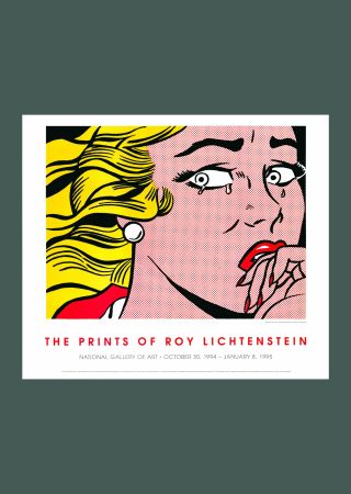 リトグラフ Lichtenstein - Roy Lichtenstein: 'Crying Girl' 1994 Offset-lithograph