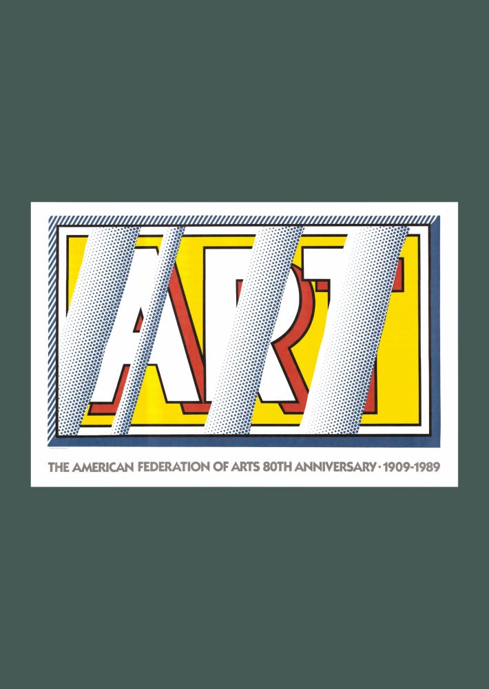 リトグラフ Lichtenstein - Roy Lichtenstein: 'Reflections: Art' 1989 Offset-lithograph
