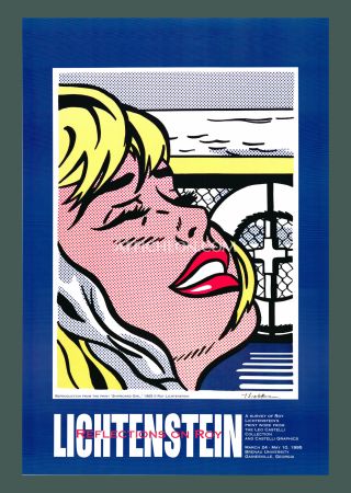 リトグラフ Lichtenstein - Roy Lichtenstein: 'Reflections on Roy' 1995 Offset-lithograph