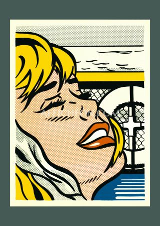 リトグラフ Lichtenstein - Roy Lichtenstein: 'Shipboard Girl' 1982 Offset-lithograph