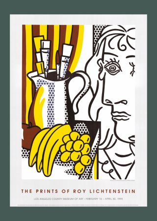 リトグラフ Lichtenstein - Roy Lichtenstein: 'Still Life with Picasso' 1995 Offset-lithograph