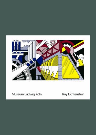 シルクスクリーン Lichtenstein - Roy Lichtenstein: 'Study for Preparedness' 1989 Offset-serigraph