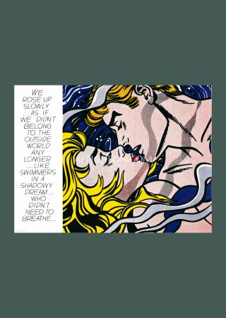 リトグラフ Lichtenstein - Roy Lichtenstein: 'We Rose Up Slowly' 1969 Offset-lithograph