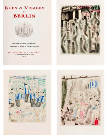 挿絵入り本 Laborde - RUES ET VISAGES DE BERLIN. Ex avec suite (36 gravures) (1930)