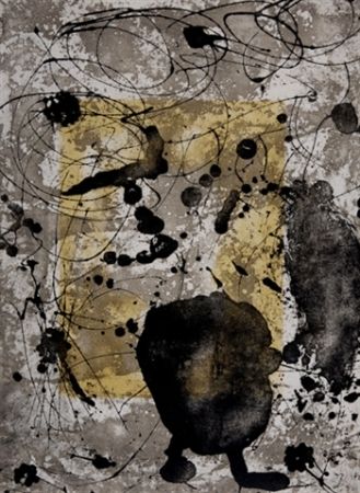 エッチングと　アクチアント Miró - Rupestres 13