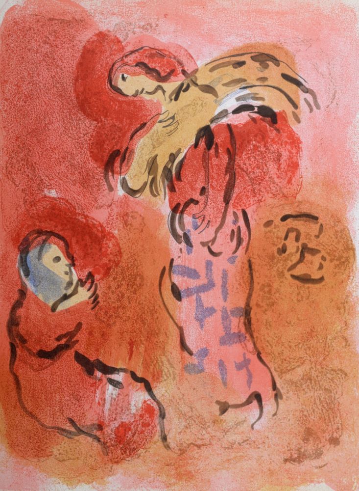 リトグラフ Chagall - Ruth glaneuse, 1960