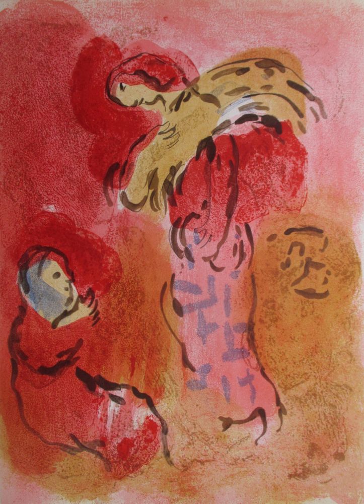 リトグラフ Chagall - Ruth Glaneuse / Ruth gleaning