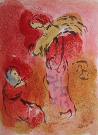 リトグラフ Chagall - Ruth Glaneuse / Ruth gleaning