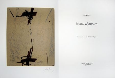 挿絵入り本 Tàpies - Répliquer