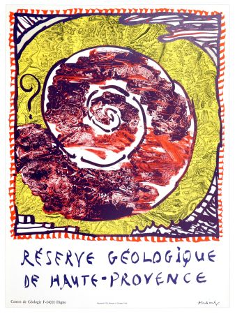 リトグラフ Alechinsky - Réserve géologique de la Haute-Provence