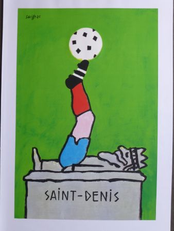 掲示 Savignac - Saint Denis (coupe du monde de football) 1998