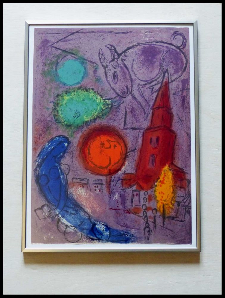 リトグラフ Chagall - SAINT GERMAIN DES PRES