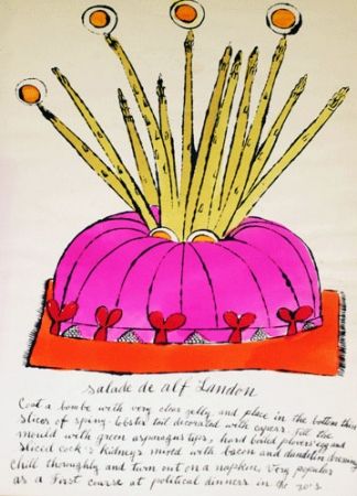 リトグラフ Warhol - Salade de Alf Landon
