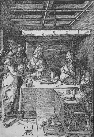 木版 Durer - Salome Presenting the Head of John the Baptist to Herodias
