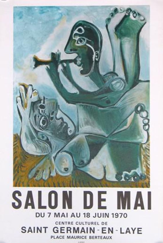リトグラフ Picasso - '' Salon de Mai ''