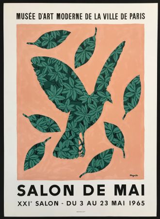 リトグラフ Magritte - Salon de Mai (Musee d'Art Moderne de la Ville de Paris)