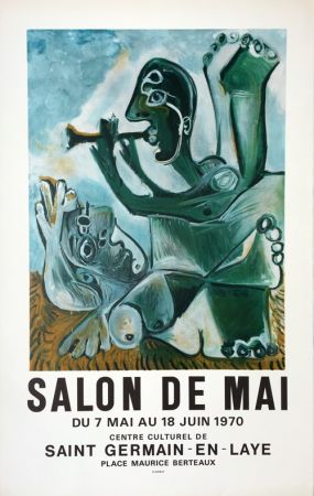 リトグラフ Picasso - Salon de Mai – Saint Germain en Laye