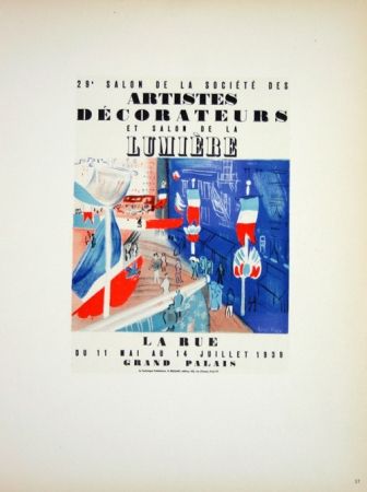 リトグラフ Dufy - Salon des Artistes Decorateurs 1939