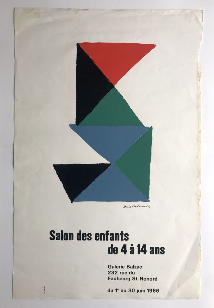 シルクスクリーン Delaunay - Salon des enfants de 4 à 14 ans / Galerie Balzac