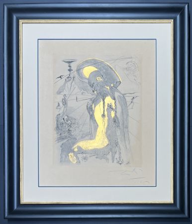 ポイントーセッシュ Dali - Salvador Dalì (1904–1989) - Athene - Mixed media incorporating heliogravure and drypoint etching hand-colored on Arches paper - 1963