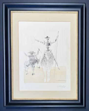 彫版 Dali - Salvador Dalì (1904–1989)  -Don Quichotte et Sancho Pança - Etching and aquatint