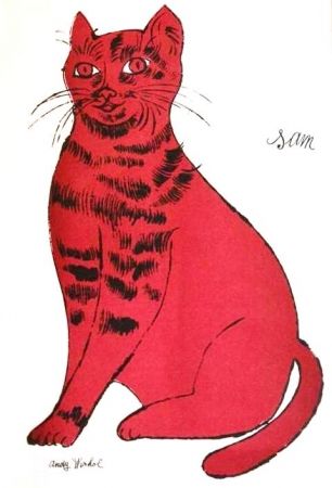リトグラフ Warhol - Sam - Dark Pink