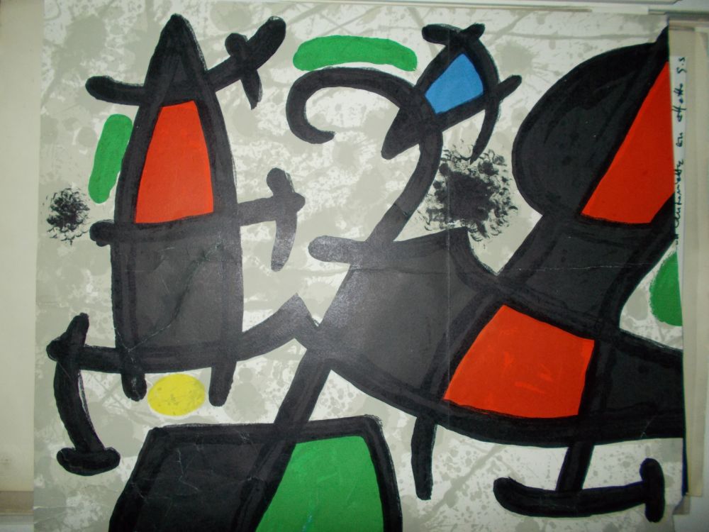 リトグラフ Miró - Sans