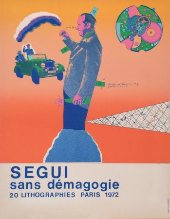 リトグラフ Segui - Sans Démagogie