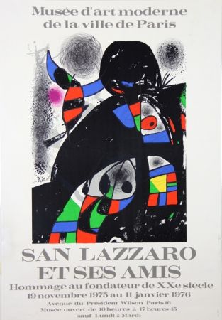 リトグラフ Miró - Sans Lazzaro et ses Amis