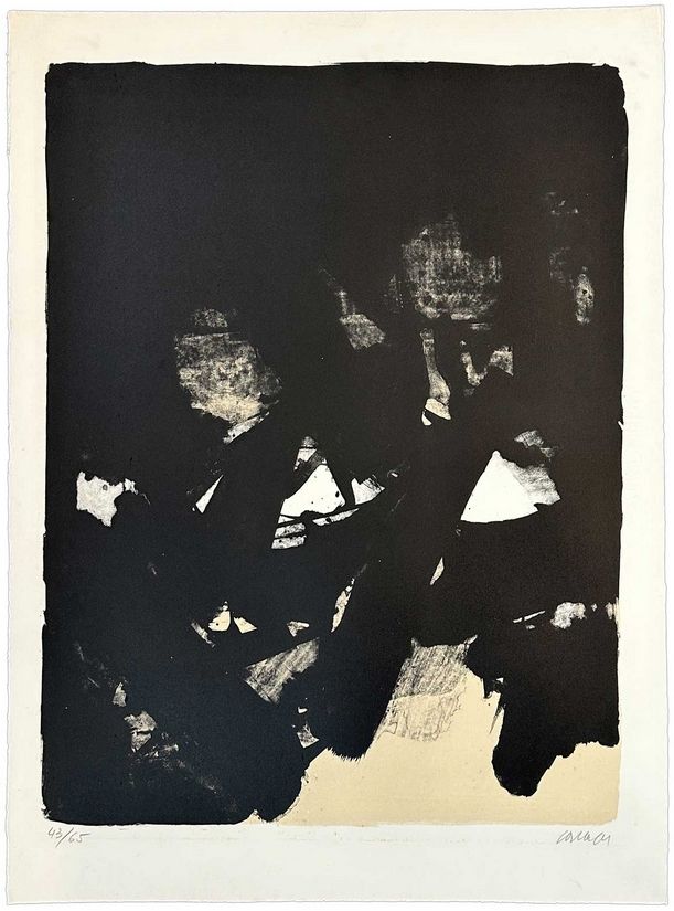 リトグラフ Soulages - Sans titre