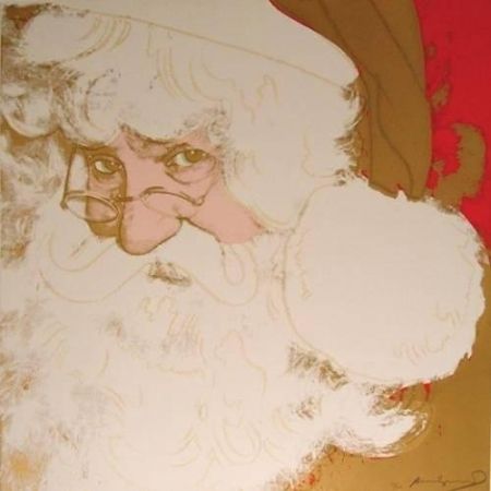 シルクスクリーン Warhol - Santa Claus