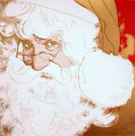 シルクスクリーン Warhol - Santa Claus