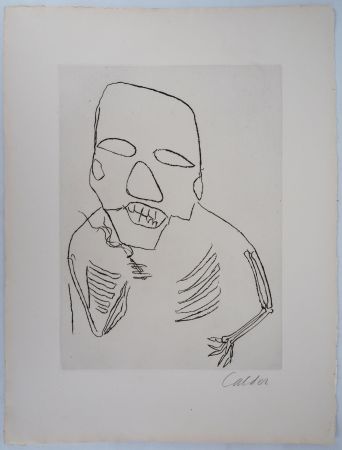 彫版 Calder - Santa Claus : Homme à la cigarette