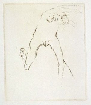 彫版 Beuys - Schwurhand: Frau rennt weg mit Gehirn 