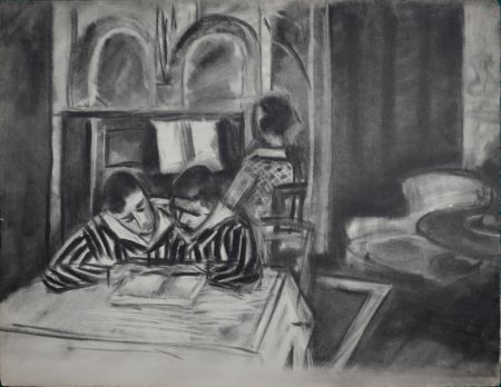 リトグラフ Matisse - Scène d'intérieur, 1933 
