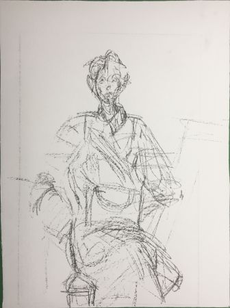 リトグラフ Giacometti - Seated Figure (Derrière le Miroir n°127. 1961. Deluxe)