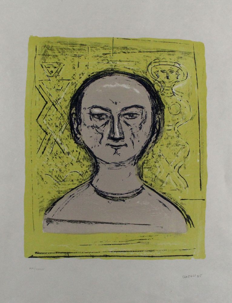 リトグラフ Campigli - Selbstbildnis / Self-Portrait